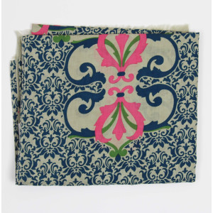 Foulard Coton Bio Medicis Bleu
