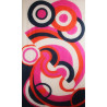 XL Wool Scarf Vibrations Fuchsia