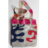 Cabas en coton upcycling Combination Fuchsia