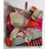 Cabas en coton upcycling Combination Fuchsia