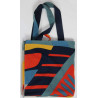 Cabas en coton upcycling Sunshine Bleu Blue