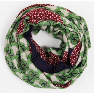 XL Wool Scarf Nosy Be Vert Green