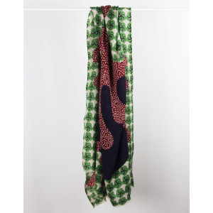 XL Wool Scarf Nosy Be Vert Green