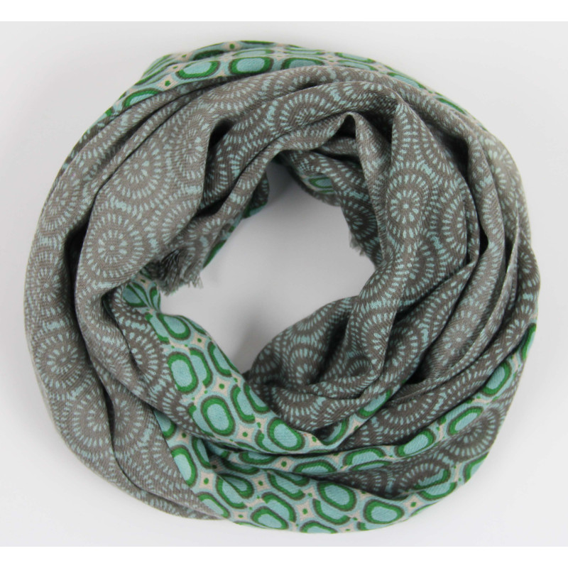 Echarpe Laine Eclat Turquoise