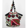 Cabas en coton upcycling Shangha Bordeaux
