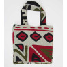 Cabas en coton upcycling Shangha Bordeaux