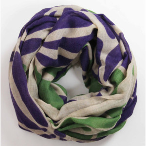XL Wool Scarf Sulipa Purple Prune