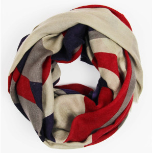 XL Wool Scarf Vibrations Kaki