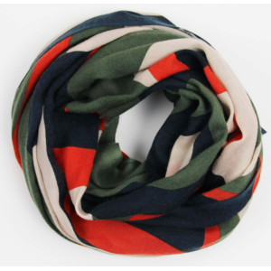 XL Wool Scarf Vibrations Kaki