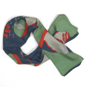 Carré Soie Pacifique Vert