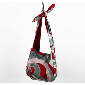 Upcycling Silk Bag Bobby 70's Bordeaux