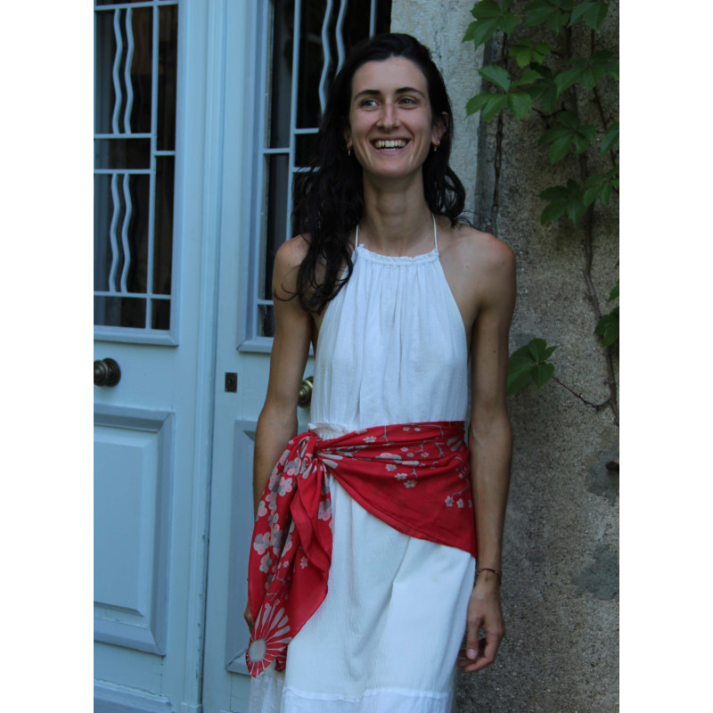 Carré Soie Ayaka Rouge