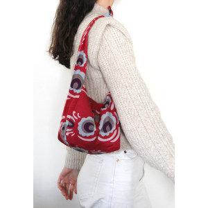Sac Bobby en Soie Zora Rouge