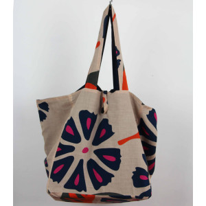 Cabas en coton upcycling Equateur Orange