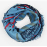 Wool Square Muscari Bleu Blue