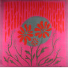 Wool Square Muscari Fuchsia