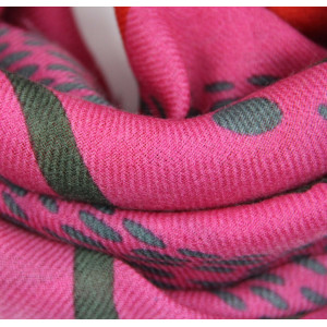 Wool Square Muscari Fuchsia
