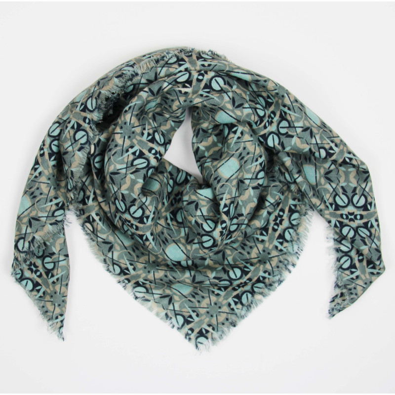 Wool Square Nova Bleu Blue
