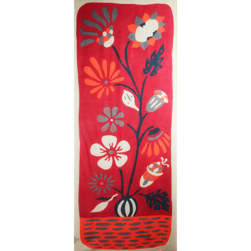 Wool Scarf Voltige Zelie Rouge Red