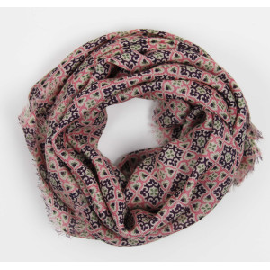 Carré Laine Lisbonne Rose