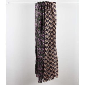 Wool Scarf Arles Violet Prune
