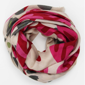 XL Wool Scarf Marquises Rose Pink