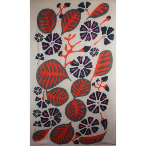 XL Wool Scarf Marquises Orange