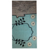 XL Wool Scarf Origami Blue