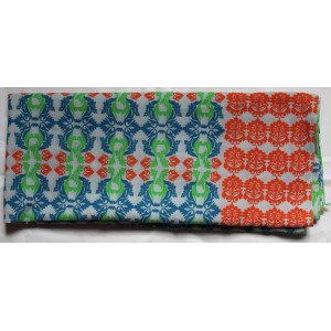Foulard Coton Bio Versailles Orange