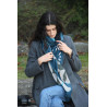 XL Wool Scarf Oasis Blue Bleu