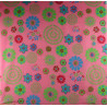 Carré Coton Seigaiha Rose
