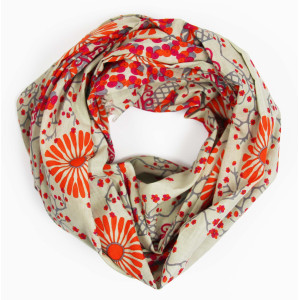 Foulard Coton Bio Ryoko Orange