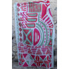 Foulard Coton Bio Shangha (Panafrica) Fuchsia