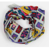 Carré Coton Holidays Prune Plum