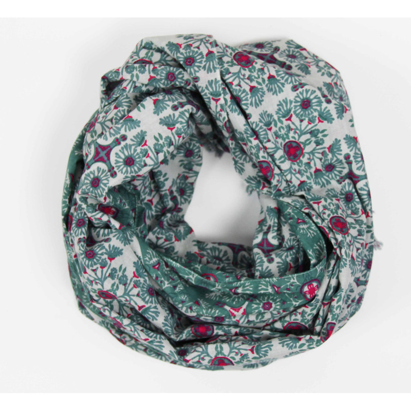 Foulard Coton Bio Tetouan Kaki