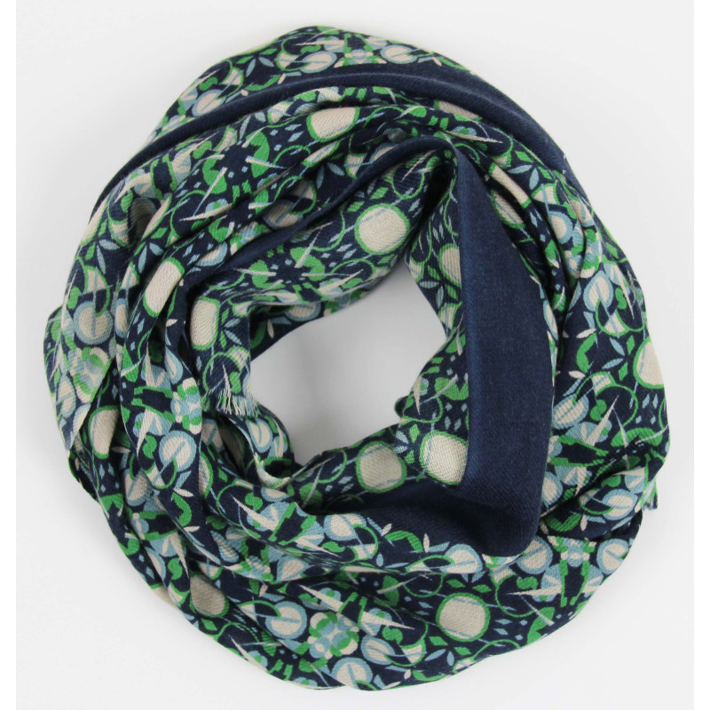 Wool Scarf Stellar Bleu