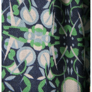 Wool Scarf Stellar Bleu