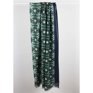 Wool Scarf Stellar Bleu