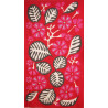 foulard Coton Bio Equateur Rouge