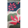 Wool Scarf Palme Marine Navy