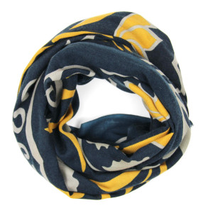 Wool Scarf Indira Marine Navy