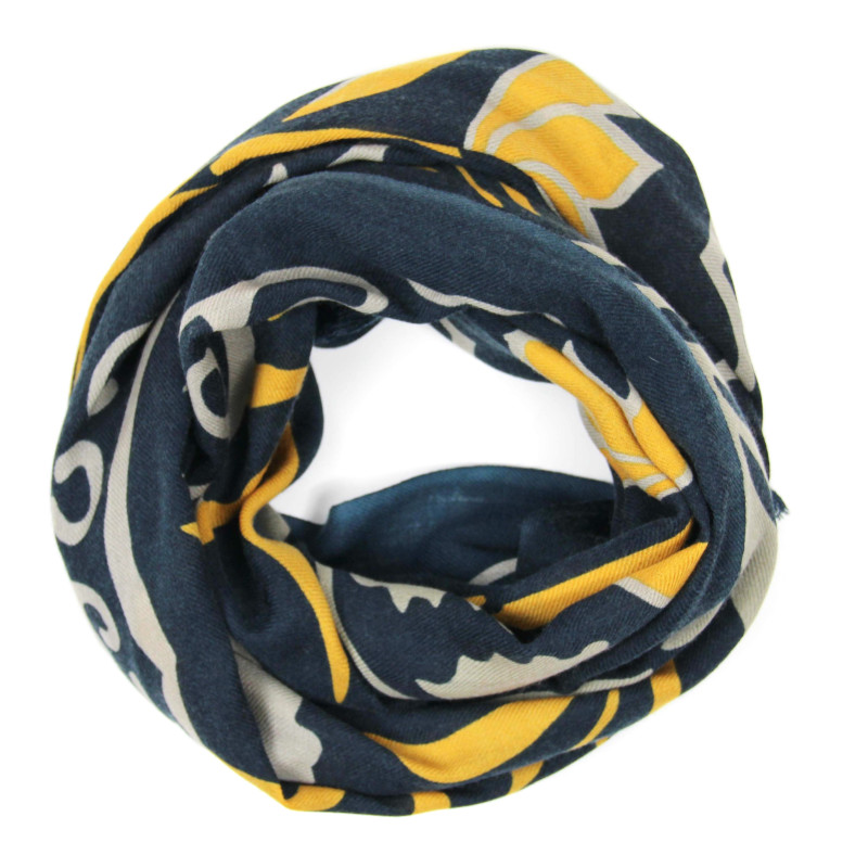 Wool Scarf Indira Marine Navy