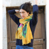 XL Wool Scarf Cairn Jaune Yellow