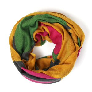 XL Wool Scarf Cairn Jaune Yellow