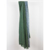 Foulard Coton Bio Pivoine Marine