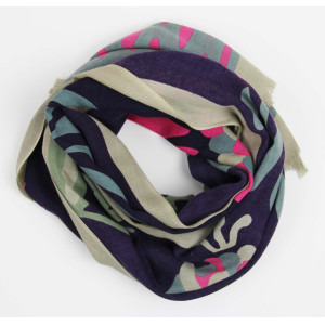 Echarpe Laine Zelie Prune