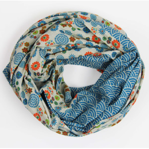 Foulard Coton Bio Kohana Bleu