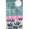 Foulard Coton Bio Cap Breton Bleu Blue