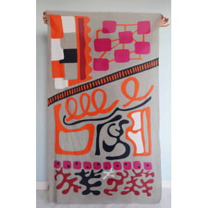 Foulard Coton Bio Combination Fuchsia