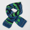 Carré Soie Myosotis Vert